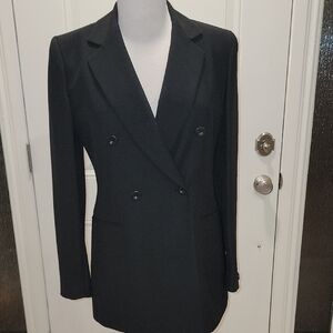 Jones Wear Black Double-Breasted Blazer